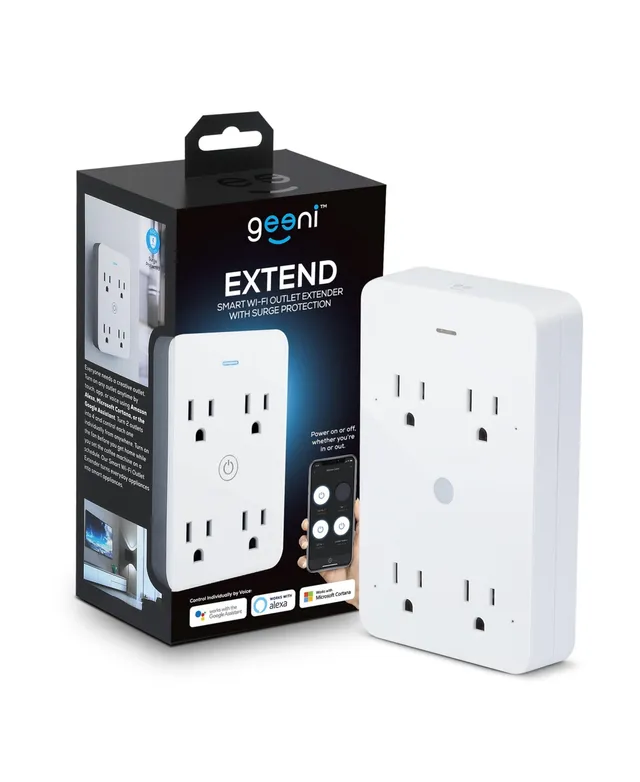 Geeni Switch Duo Double Smart Plug, White, 2 Outlets – No Hub Works with   Alexa and Google Assistant, Requires 2.4 GHz Wi-Fi