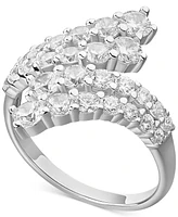 Giani Bernini Cubic Zirconia Bypass Statement Ring in Sterling Silver, Created for Macy's