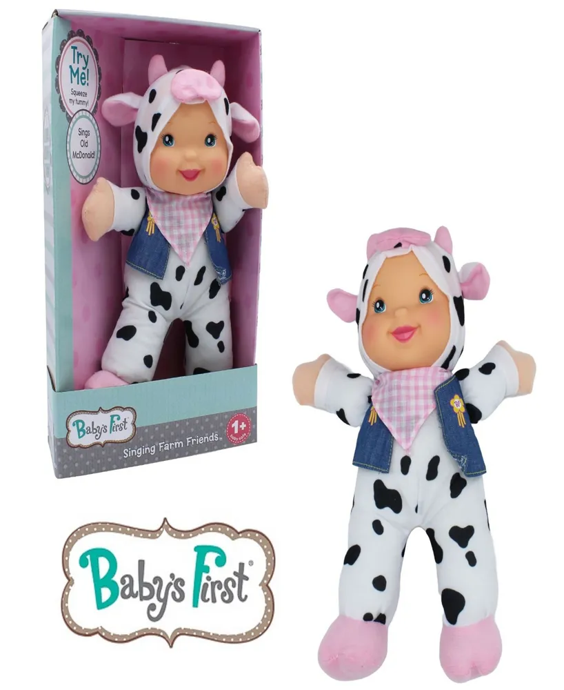 Baby's First by Nemcor Goldberger Doll Farm Animal Friends Cow Bi-Lingual English and Spanish