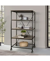 Thurmont 40"W Bookshelf - 2-Tone Finish