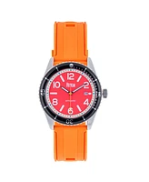 Reign Men Gage Rubber Watch - Red/Orange, 42mm