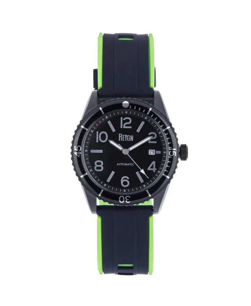 Reign Men Gage Rubber Watch - Black, 42mm