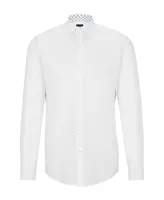 Boss by Hugo Boss Men's Slim-Fit Easy-Iron Cotton Poplin Shirt