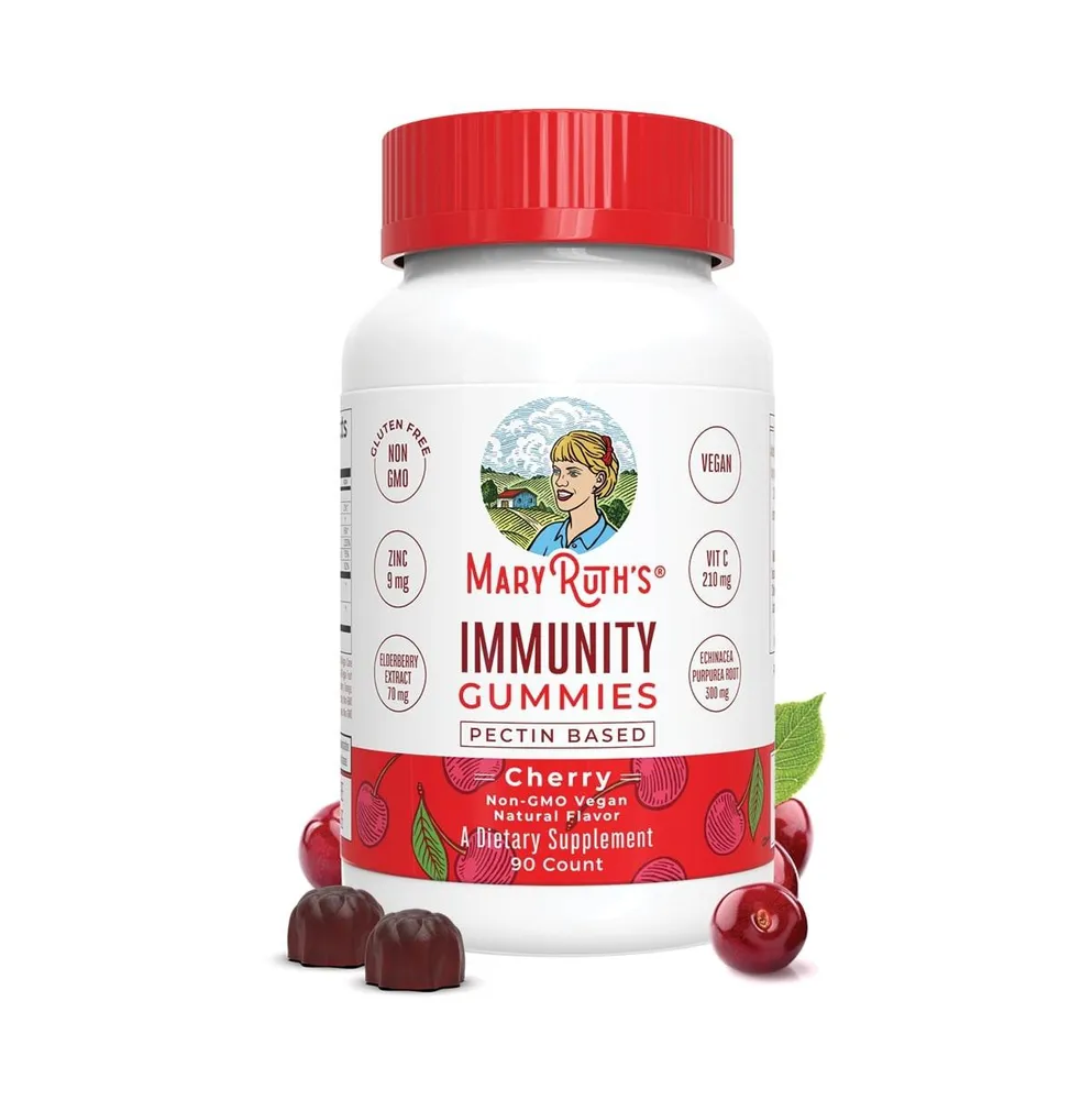 MaryRuth Organics Immunity Gummies, Cherry, 90 ct