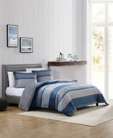 Closeout! Nautica Linden Ultra Soft Plush Fleece 2 Piece Comforter Set, Twin