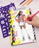 That Girl Lay Lay Fashion Design Sketchbook Make It Real, Nickelodeon, includes 214 Stickers Stencils, Draw Sketch Create, Fashion Coloring Book, Twee