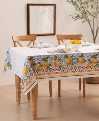 Elrene Capri Lemon Table Linen Collection
