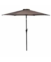 Costway 10FT Patio Umbrella 6 Ribs Market Steel Tilt W/ Crank Outdoor Garden
