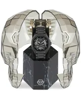 Philipp Plein Men's Automatic Skeleton Spectre Black Ion-Plated Bracelet Watch 42mm