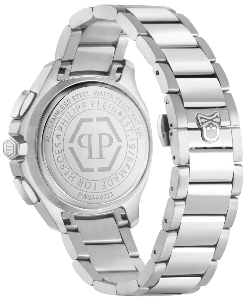 Philipp Plein Men's Chronograph Spectre Stainless Steel Bracelet Watch 44mm