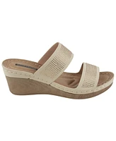 Gc Shoes Women's Madore Embellished Wedge Sandal