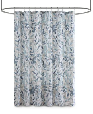 Madison Park Essentials Sofia Botanical Printed Shower Curtain, 72" x 72"