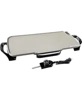 Presto 22 in. Electric Griddle with Removable Handles, Ceramic - Black