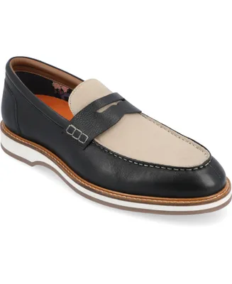 Thomas & Vine Men's Kaufman Moc Toe Penny Loafers Casual Shoes