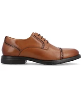 Thomas & Vine Men's Kendrick Wide Width Cap Toe Derby Dress Shoes