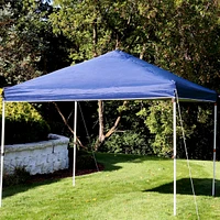 Sunnydaze Decor 10 x 10 ft Square 150D Oxford Fabric Pop-Up Canopy Shade - Blue