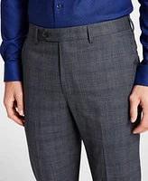 Michael Kors Men's Plaid Classic-Fit Wool-Blend Stretch Suit Separate Pants