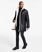 Ben Sherman Men's Shearling Classic Fit Overcoats