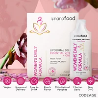 Codeage Liposomal Women's Daily Vitamins Liquid Pouch Formula, Vegan Omega