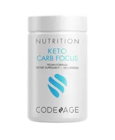 Codeage Keto Carb, White Kidney Bean, Green Tea & Cinnamon Bark Supplement, Triple Action Keto Cheat Pills, Ketogenic, Low Carb Diet Sugar, 3 Months S