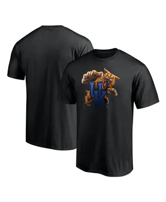 Men's Fanatics Black Kentucky Wildcats Team Midnight Mascot T-shirt