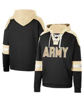 Men's Colosseum Army Black Knights Lace-Up 4.0 Pullover Hoodie