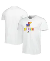 Men's adidas White Kansas Jayhawks Pride Fresh T-shirt