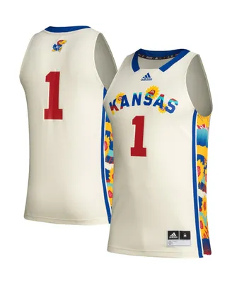Men's adidas #1 Khaki Kansas Jayhawks Honoring Black Excellence Basketball Jersey