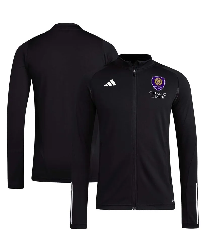 Men's adidas Black Orlando City Sc 2023 On-Field Aeroready Full-Zip Training Top