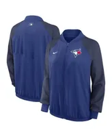 Women's Nike Royal Toronto Blue Jays Authentic Collection Team Raglan Performance Full-Zip Jacket