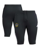 Men's adidas Black La Galaxy 2023 On-Field Training Aeroready Half Pants