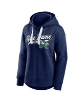 Women's Fanatics Heather Navy Notre Dame Fighting Irish Tailsweep Pullover Hoodie