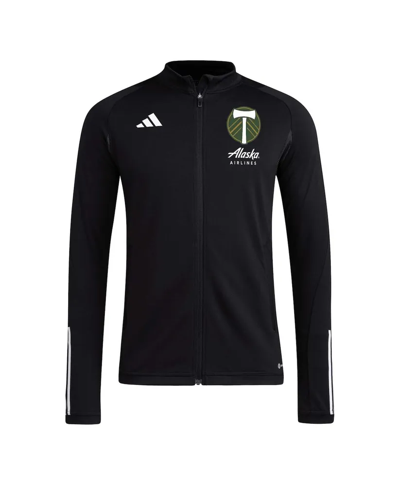 Men's adidas Black Portland Timbers 2023 On-Field Aeroready Full-Zip Training Top