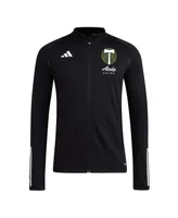 Men's adidas Black Portland Timbers 2023 On-Field Aeroready Full-Zip Training Top