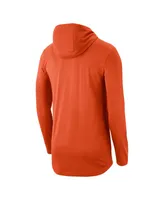 Men's Nike Orange Clemson Tigers Team Performance Long Sleeve Hoodie T-shirt