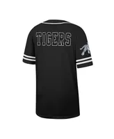 Men's Colosseum Black Jackson State Tigers Free Spirited Mesh Button-Up Baseball Jersey