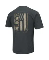 Men's Colosseum Heathered Black Kentucky Wildcats Oht Military-Inspired Appreciation Flag 2.0 T-shirt