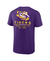 Men's Fanatics Purple Lsu Tigers Game Day 2-Hit T-shirt