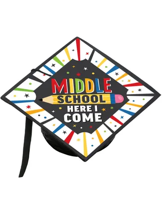 Middle School Here I Come Elementary Graduation Decorations Kit Grad Cap Cover