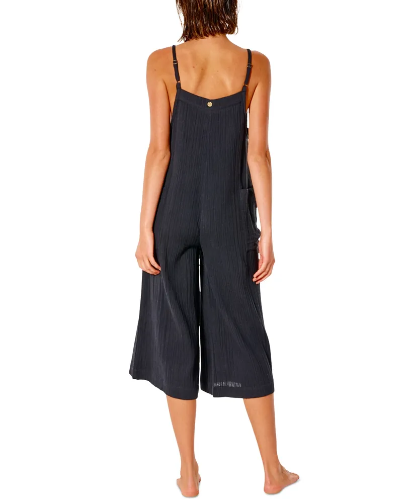 Rip Curl Juniors' Crinkled Premium Cropped Surf Jumpsuit