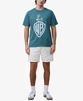 Cotton On Men's Premium Loose Fit Movie and Tv Short Sleeve T-shirt - Evergreen, Warner Bros