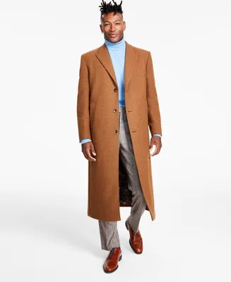 Tayion Collection Men's Classic-Fit Wool Blend Overcoats