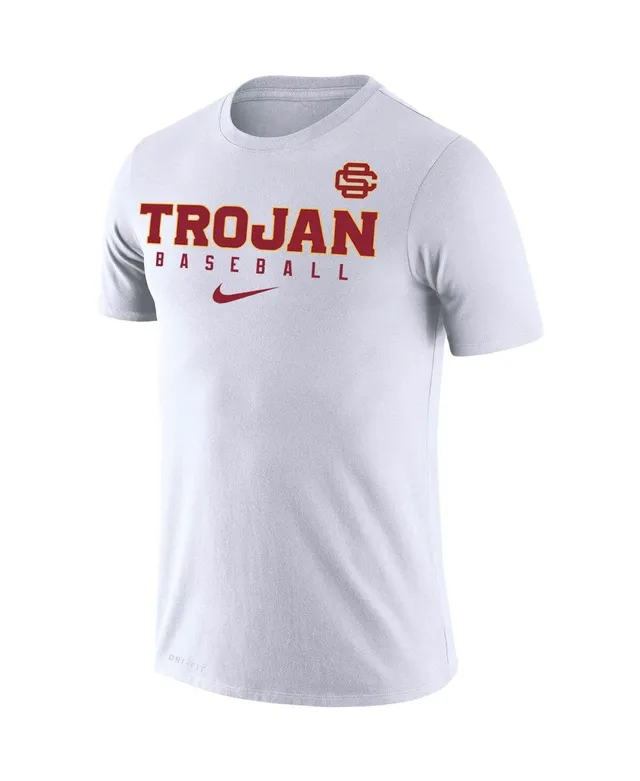 USC Trojans Nike Vapor Untouchable Elite Replica Full-Button Baseball Jersey - White