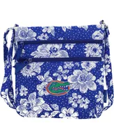 Women's Vera Bradley Florida Gators Rain Garden Triple-Zip Hipster Crossbody Bag