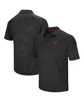 Men's Colosseum Black Texas A&M Aggies Big and Tall Down Swing Polo Shirt