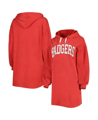 Women's Gameday Couture Red Wisconsin Badgers Game Winner Vintage-Like Wash Tri-Blend Dress