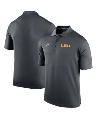 Men's Nike Anthracite Lsu Tigers Big and Tall Primary Logo Varsity Performance Polo Shirt