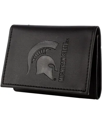 Men's Black Michigan State Spartans Hybrid Tri-Fold Wallet