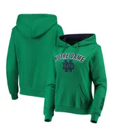 Women's Kelly Green Notre Dame Fighting Irish Arch and Logo 1 Pullover Hoodie