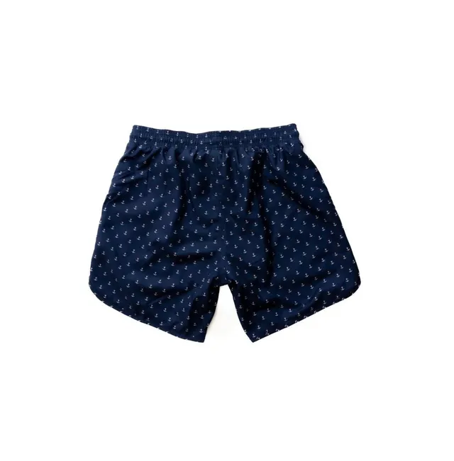 Nautica Men's Quick Dry Anchor Print 5 Swim Trunks